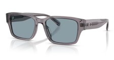 Coach HC8441U 553772Transparent Grey - Light Blue 55mm Sunglasses / New