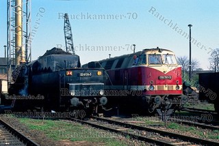 DR 52 8156 3 Bw Brandenburg Hbf 1990 / org. Farb Dia Datei! 330#03