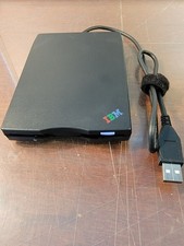 Genuine IBM portable USB 3.5 Floppy drive with case - open box