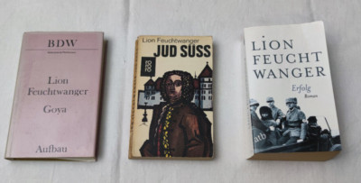 3x Lion Feuchtwanger TB Jud Süss Rororo Goya Aufbau Verlag Erfolg Aufbau Verlag