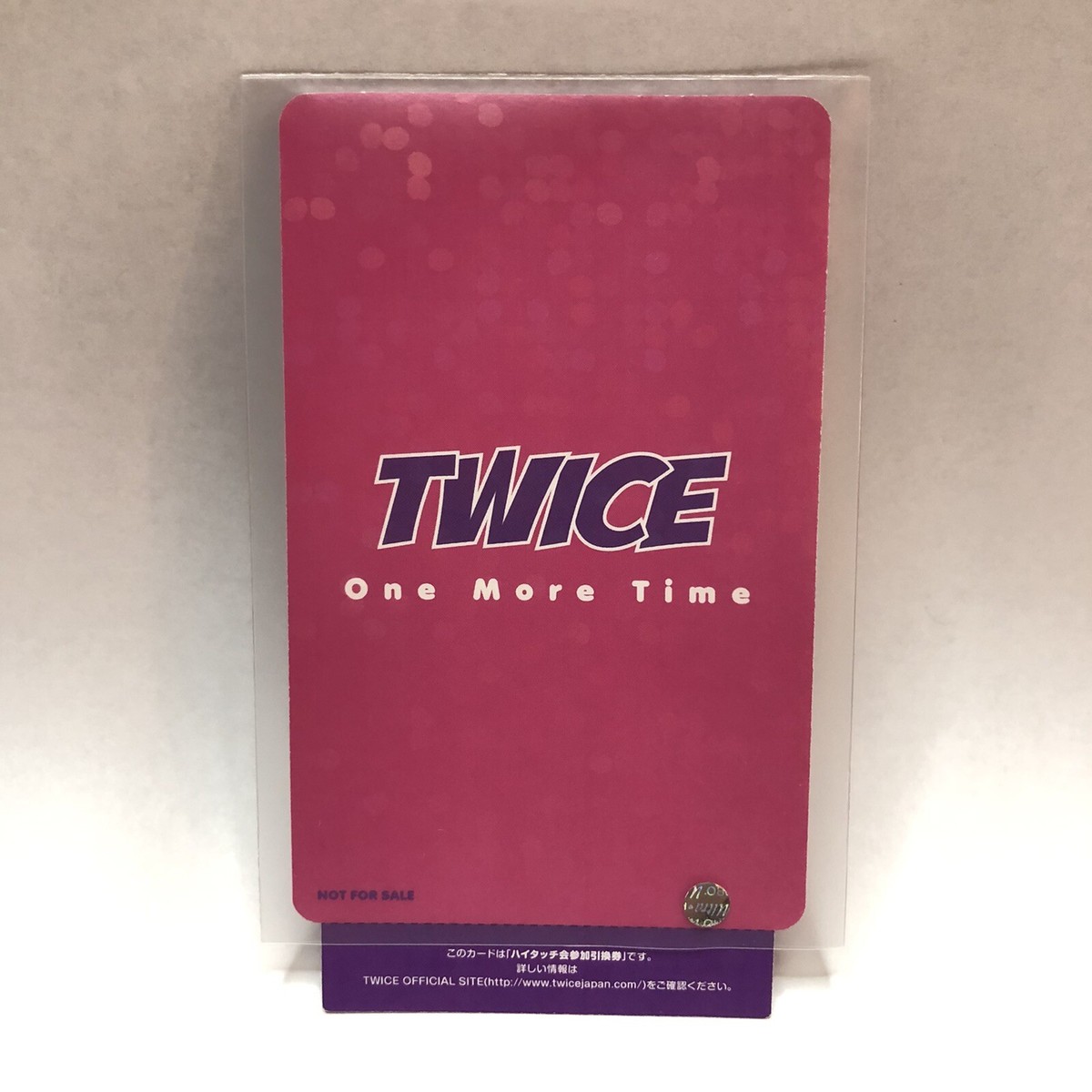 TWICE One More Time ハイタッチ会 トレカ サナ 未使用品 硬質