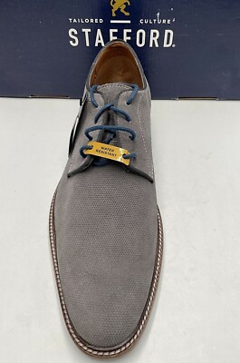 Stafford Mison Gray Oxford Shoes Size 13 Stafford Mison Water Resistant Gray Oxford Shoes - Men main image 3