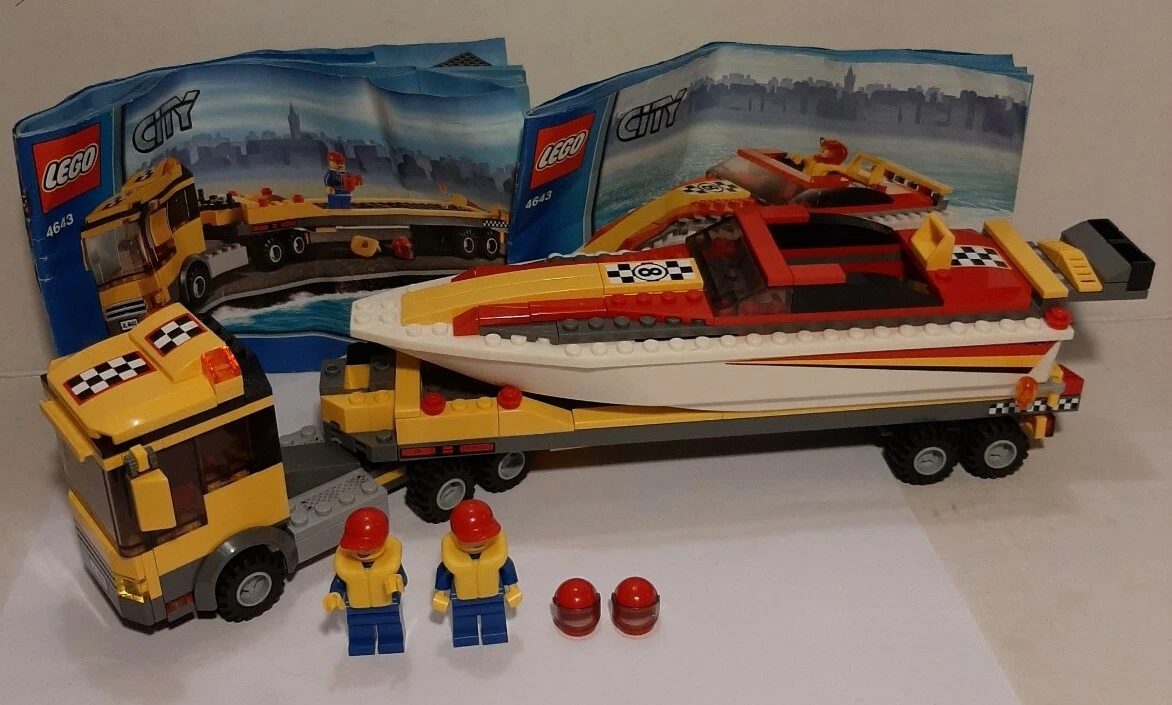 Lego city cheap powerboat transporter