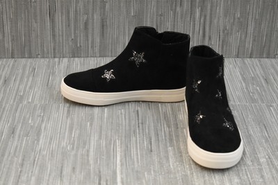 microsuede high top sneakers