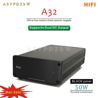 A32 50VA HIFI Ultra-low noise Linear power supply DC 5V--24V LPS (Optional)