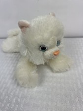 Aurora Sugar Too White Cat Blue Eyes 8" Plush Kitty Kitten Animal Stuffed Toy