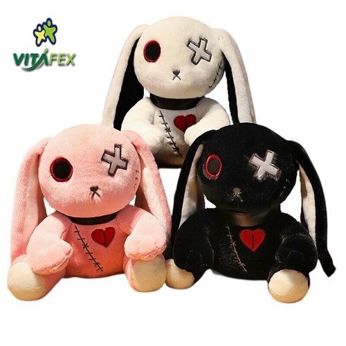 goth bunny plush