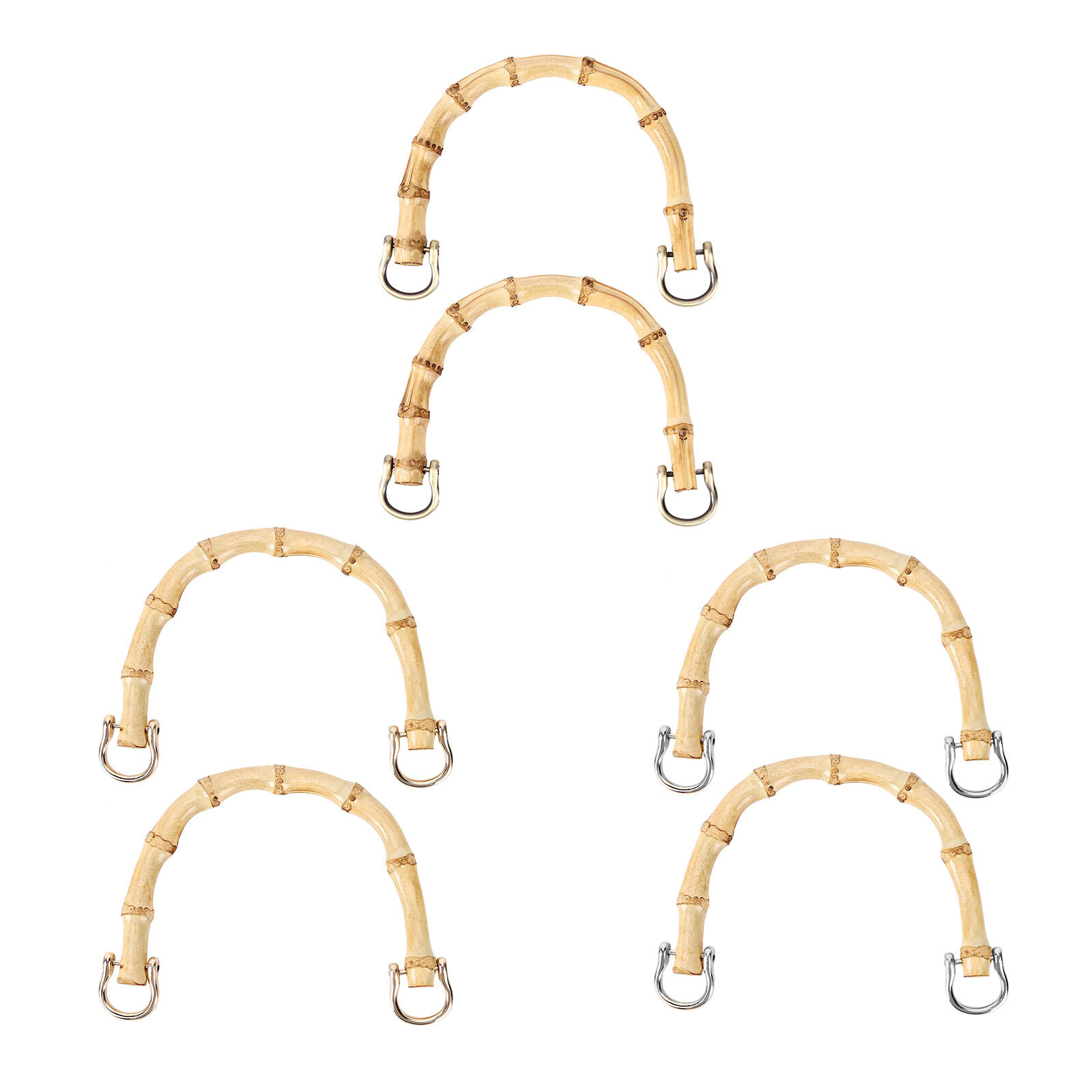 Handbag Handles Replacements - 2 Pack D-Shaped Handmade Bags Making Supplies-image