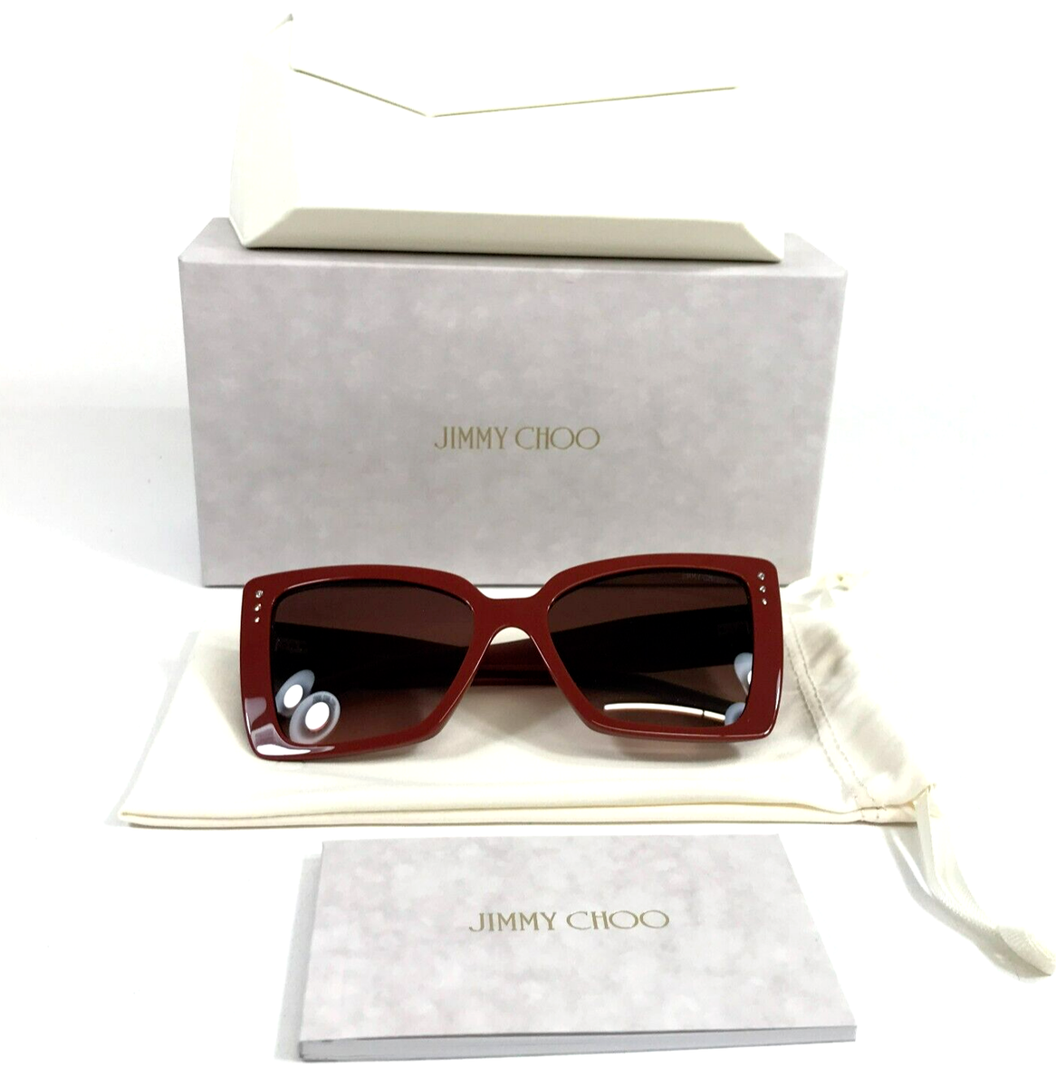 JIMMY CHOO ハタフライフレムサンクラス JC5025H 50088G Jimmy Choo Sunglasses JC5001B 5013-5M Red Butterfly Frame w