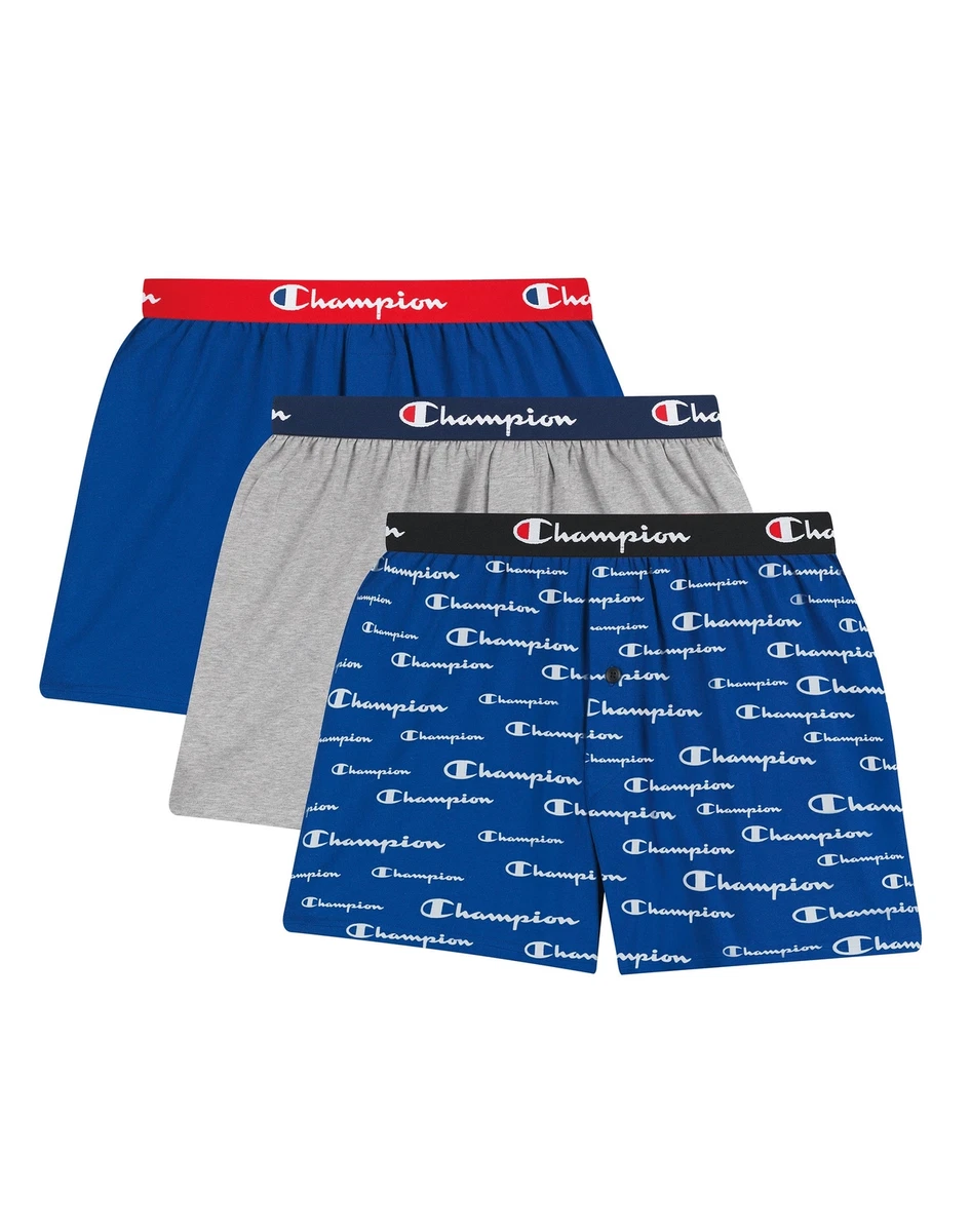 Champion Boxer Mens 3 Pack Underwear Everyday Comfort Stretch