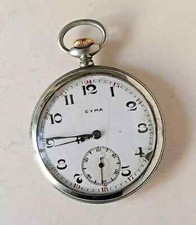 CYMA Classic Pocket Watch.  Mechanic Manual Winding. Swiss Made. Open Face.