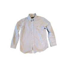 Ralph Lauren Boys Blue Button Down Dress Oxford Shirt Size 14 WorldShip BIN