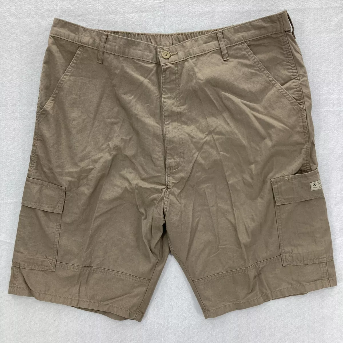 Wrangler Outdoor Series Mens Size 40 Brown Cargo Shorts Utility