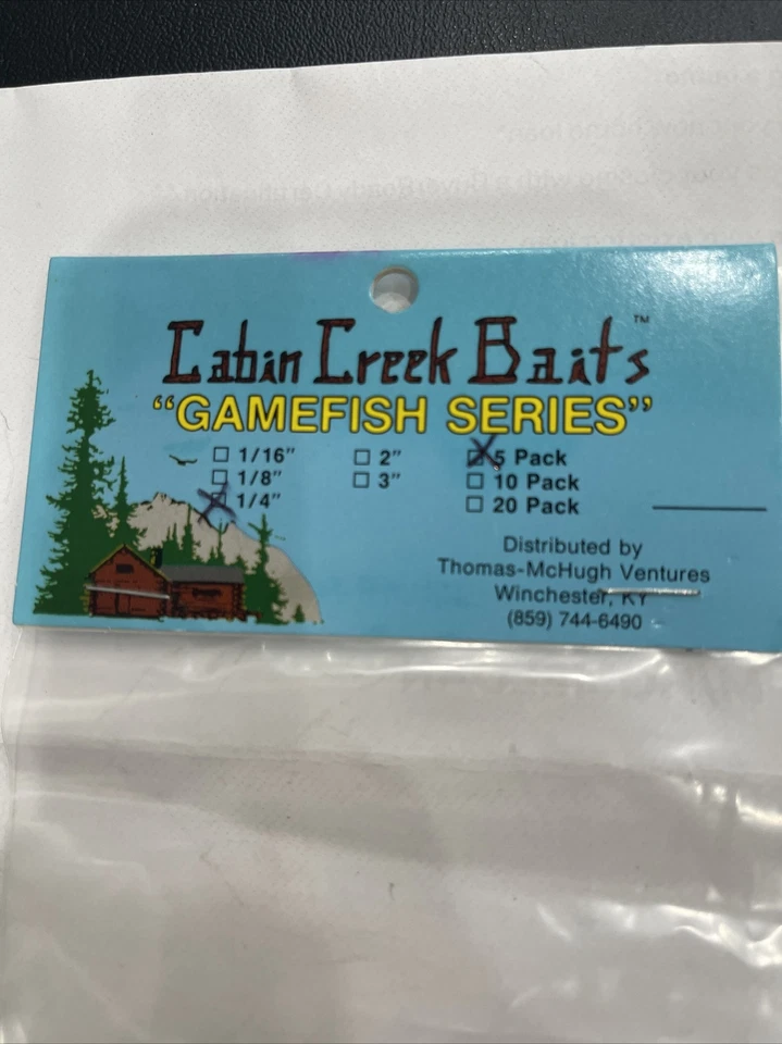 Cabezal de tubo Cabin Creek Baits Gamefish Series 1/4 oz cabeza paquete de 5  Foto 3 de 4