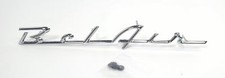 Bel Air Chrome Quarter Panel Script Emblem For 1955-56 Chevy Rear Fender