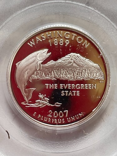 2007 S SILVER PROOF SET STATE QUARTERS PCGS PR69DCAM FLAG LABEL - Picture 13 of 21
