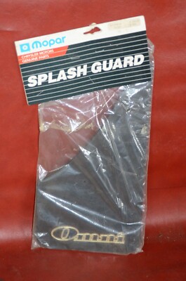 2- NOS Dodge Omni REAR Mud Splash Shield Guard Flap GOLD Logo Mopar 4318416 OEM