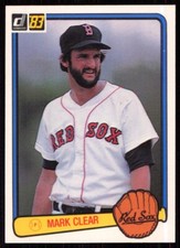 1983 Donruss Mark Clear Boston Red Sox #361