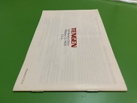 Super Sprint Nintendo NES Manual Instruction Booklet