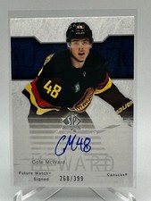 2023-24 SP Authentic Cole McWard Retro Future Watch Auto /399 Canucks #RFWA2-39