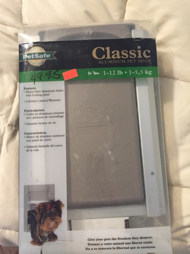 PETSAFE CLASSIC ALUMINUM PET DOOR 1-12 LBS ANIMALS PETS HOME DECOR