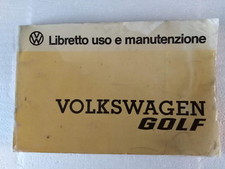 VOLKSWAGEN  GOLF  LIBRETTO USO MANUTENZIONE ORIGNALE  EDIZIONE  GEN 1978   (716)