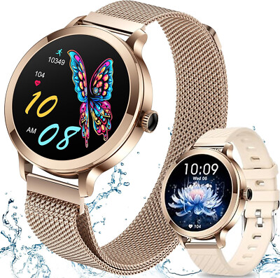Smartwatch for Xiaomi Android Damen Bluetooth Anruf Blutdruck Herzfrequenz