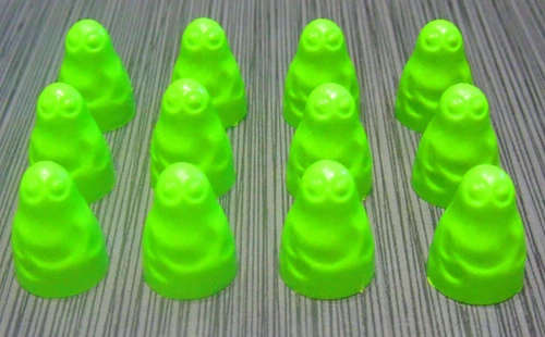TRANSOGRAM GREEN GHOST Glow-in-the-Dark Game Child/Kid Ghost Lot of 12 VINTAGE