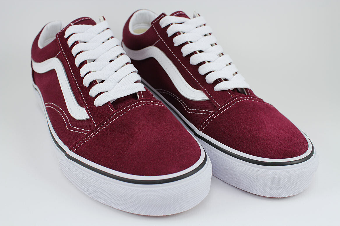 nemen slecht humeur Vluchtig Vans Old Skool - Port Royale - Burgundy Maroon Red - Suede &amp; Canvas -  Men/Women | eBay