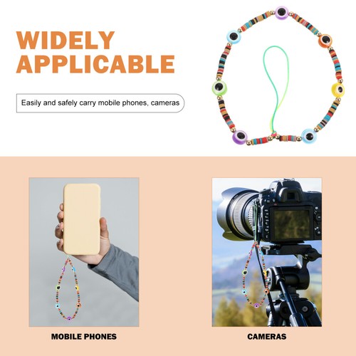 5 PCS Devil's Chain Phone Strap with Clips Beaded Lanyard - Zdjęcie 9 z 12