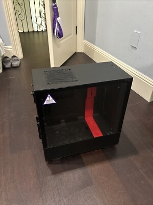 NZXT H510 Compact Mid-Tower Case - Black/Red 
