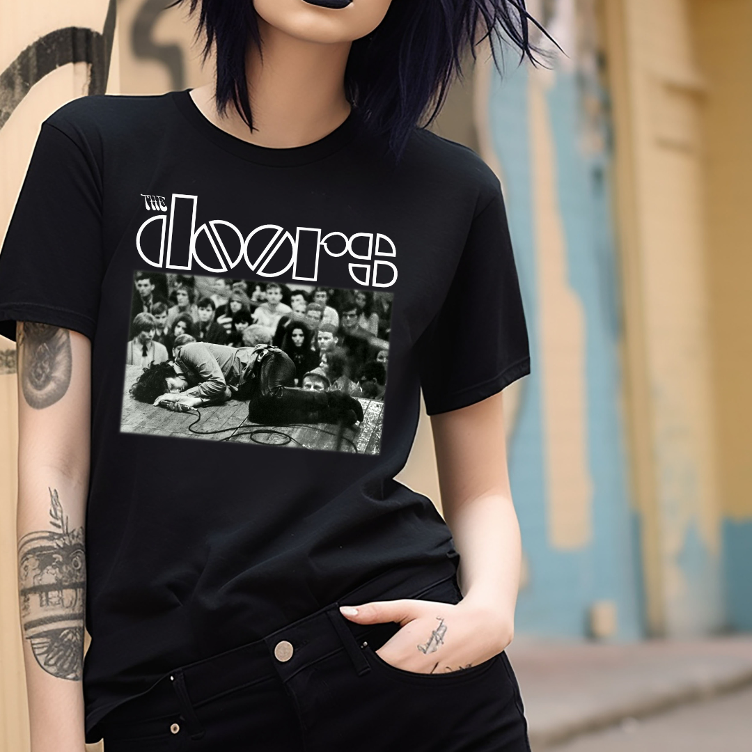 The Doors Jim Morrison Classic Rock Band T-Shirt Black S-3XL | eBay
