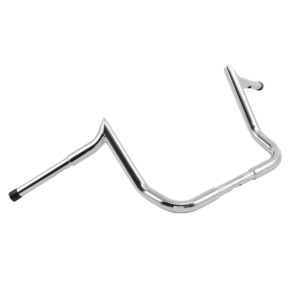 12" Meathook Ape Hanger Bars Handlebars For Harley Touring Street Glide Electra Foto 3 de 4
