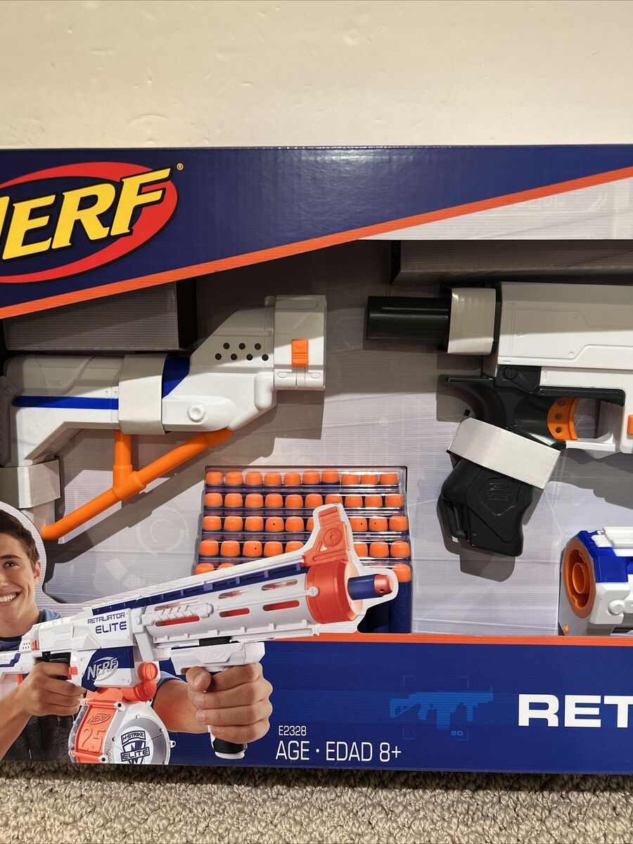 Nerf N-Strike Elite Retaliator Blaster With 2 Drum Magazines Nerf N-Strike Elite Retaliator Blaster With 2 Drum Magazines