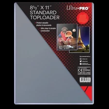 1 Piece 8.5x11 Ultra Pro 8-1/2 x 11" Top Loader Toploader Lithographs Photos