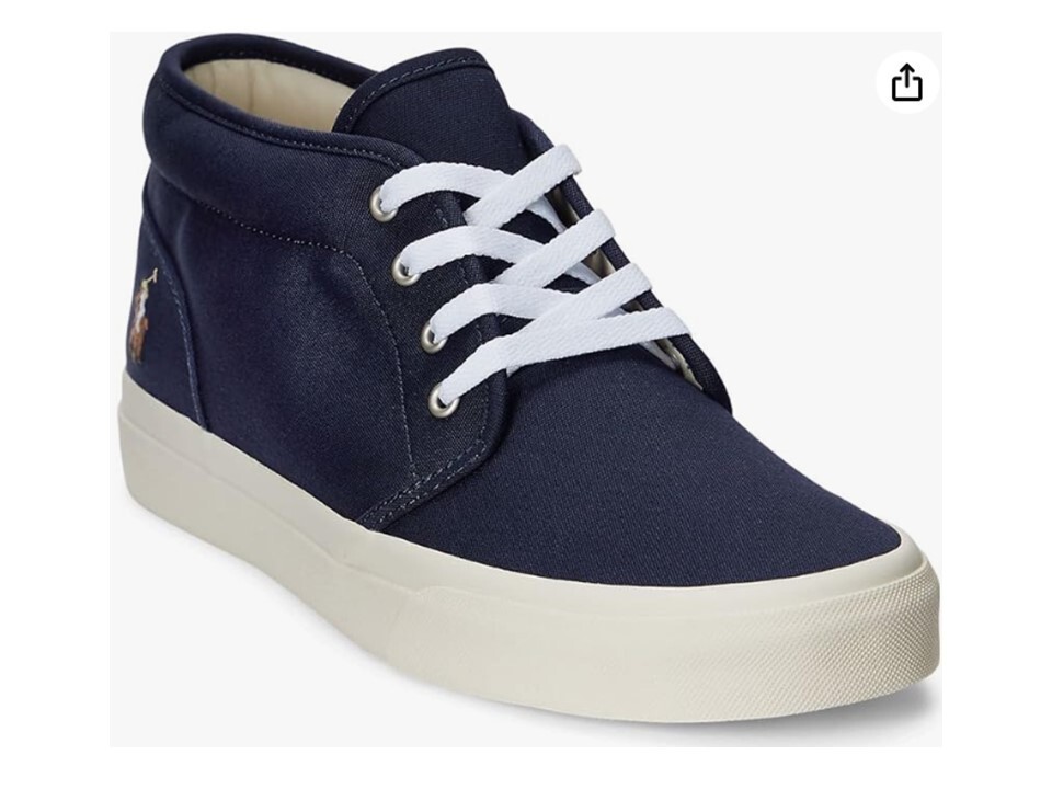 PONY Sneakers Keaton Chukka POLO RALPH LAUREN Hunter blu navy uomo taglia 10 rare!