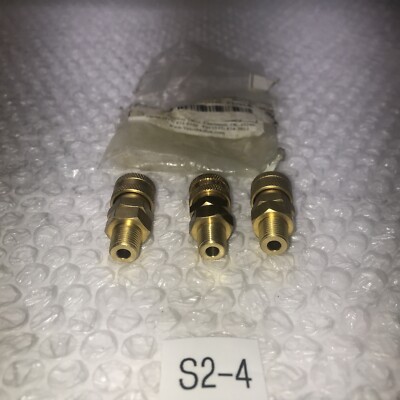 ** New 6mm Quick Female Valco DisConnect Adapter Female to 1/4  #(Lot Of 3)#