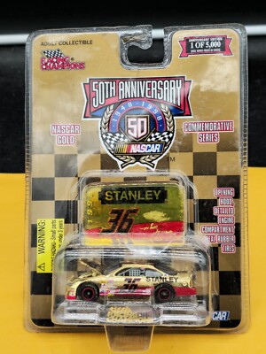 NEW Racing Champions Nascar Gold Commemorative Series #36 Stanley 1 Of 5000