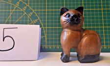 Dekorative handgeschnitzte Katze aus Akazienholz