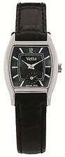 VETTA OROLOGIO DONNA MODELLO BELLERIVE,VW0020,CASSA ACCIAIO,CINTUTINO PELLE NERO
