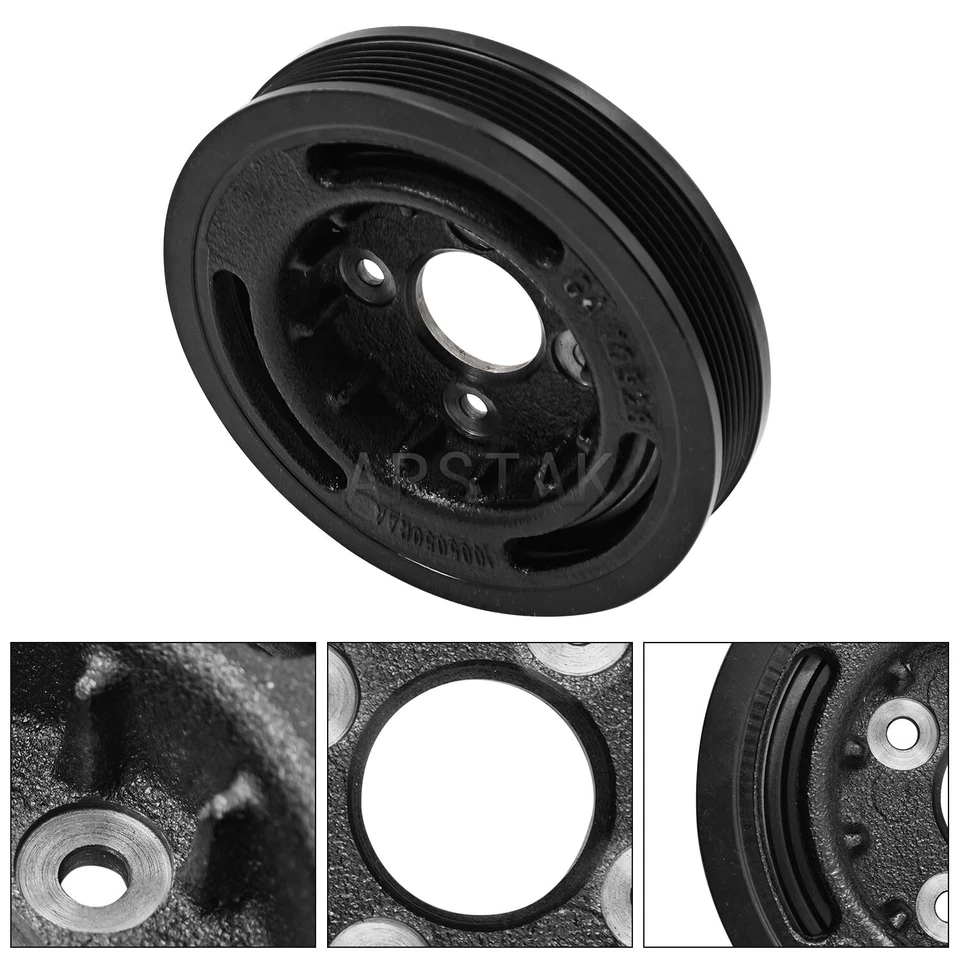 05072669AA Engine Harmonic Balancer Crankshaft Pulley for 2006 Jeep Liberty 2.8L - Image 3 of 4