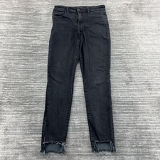 Lucky Brand Jeans Size 2/26 Womens Ava Super Skinny Mid Rise Dark Wash Black