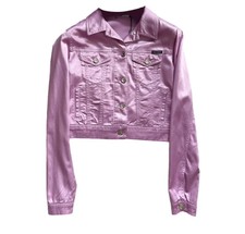 Dolce & Gabbana Pink Cotton Jeans Jacket Blazer Blouson Top Coat Size 40it Uk8 S