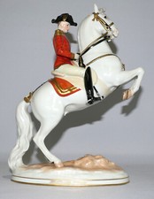 Wien Augarten  Figur Courbette Spanische Reitschule Albin Döbrich H. 30,0 cm