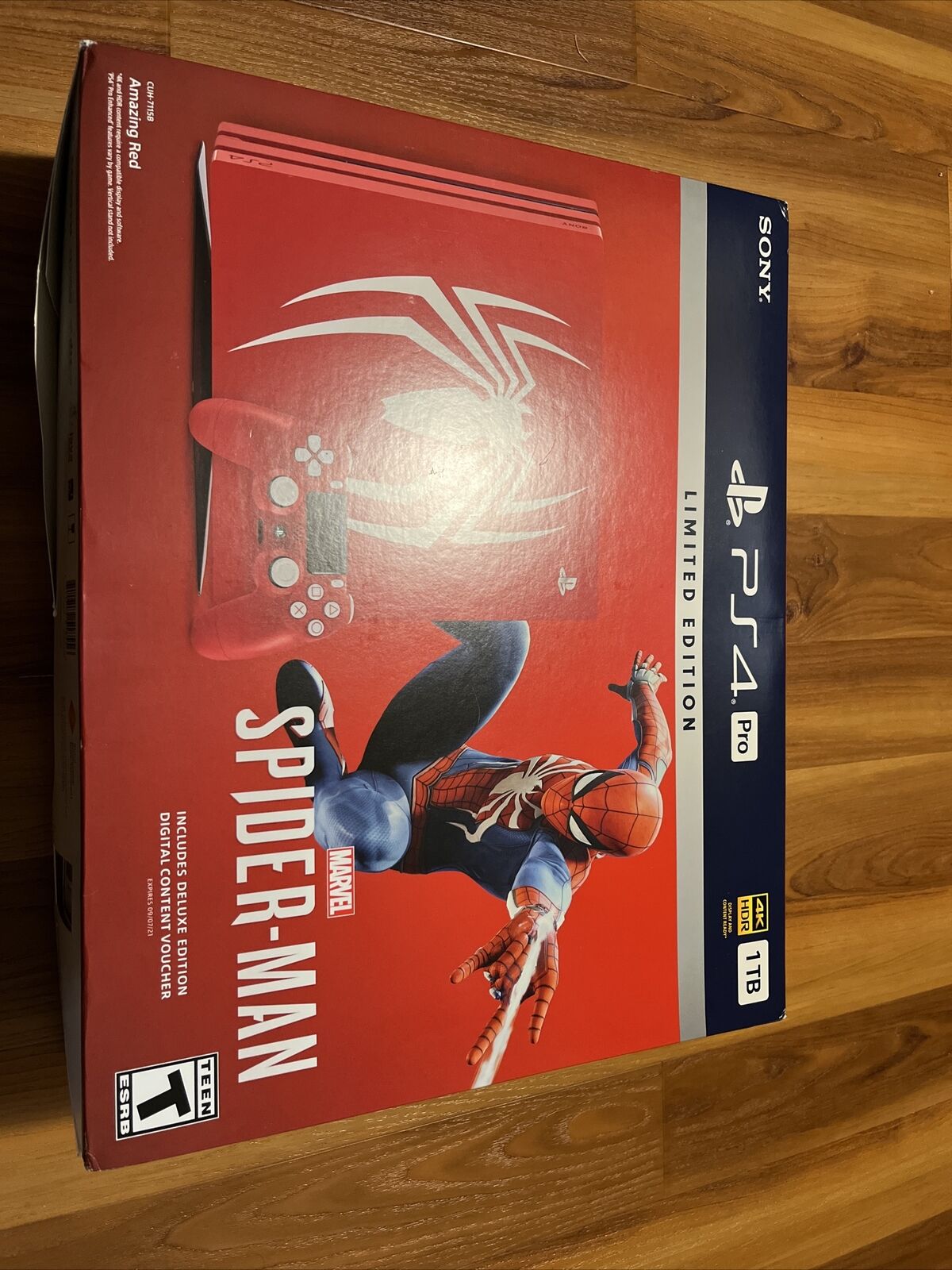 Sony Playstation 4 PRO Limited Edition Marvel's Spider-Man Amazing Red 1TB  Gaming Console with Limited Edition Dualshock 4 Wireless Controller and  Marvel's Spider-Man Game Disc 