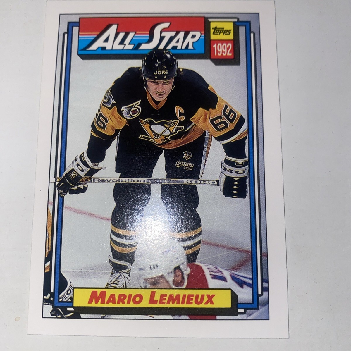 Mario Lemieux 1992-93 Topps Baseball All-Star #265 Pittsburgh @9/3