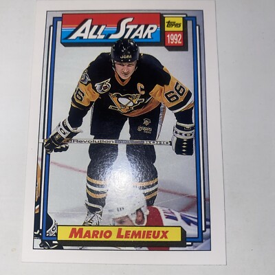 Mario Lemieux 1992-93 Topps Baseball All-Star #265 Pittsburgh @9/3