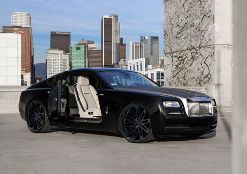 24” RF24 GLOSS BLACK WHEELS RIMS FOR ROLLS ROYCE GHOST WRAITH 24X9 & 24X10   
