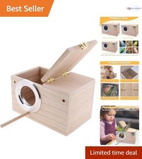 Bird Nesting Box Wood Small Medium Size Suitable for Parakeet Finch Lovebirds