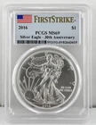 2016 $1 American Silver Eagle PCGS MS69 30th Anniversary FIRST STRIKE 1 oz Coin